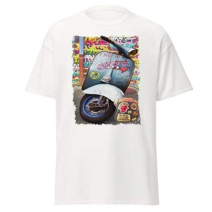 T-shirt Uomo Stampa Scooter Vintage Stile Graffiti Urbano 11011-VES - STREET STYLE