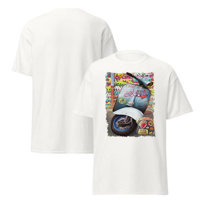 T-shirt Uomo Stampa Scooter Vintage Stile Graffiti Urbano 11011-VES - STREET STYLE
