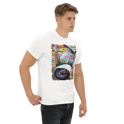 T-shirt Uomo Stampa Scooter Vintage Stile Graffiti Urbano 11011-VES - STREET STYLE