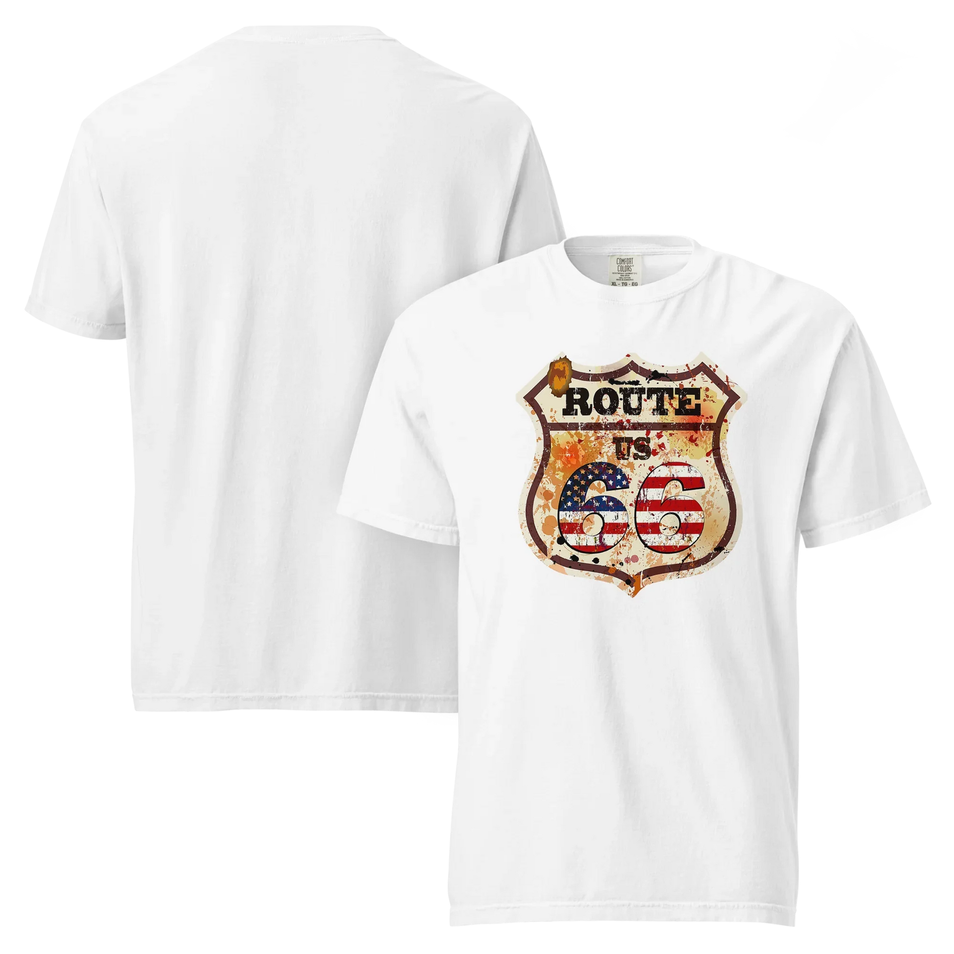 T-shirt Vintage Route 66 - Stile On The Road Americano 12066-5 - STREET STYLE
