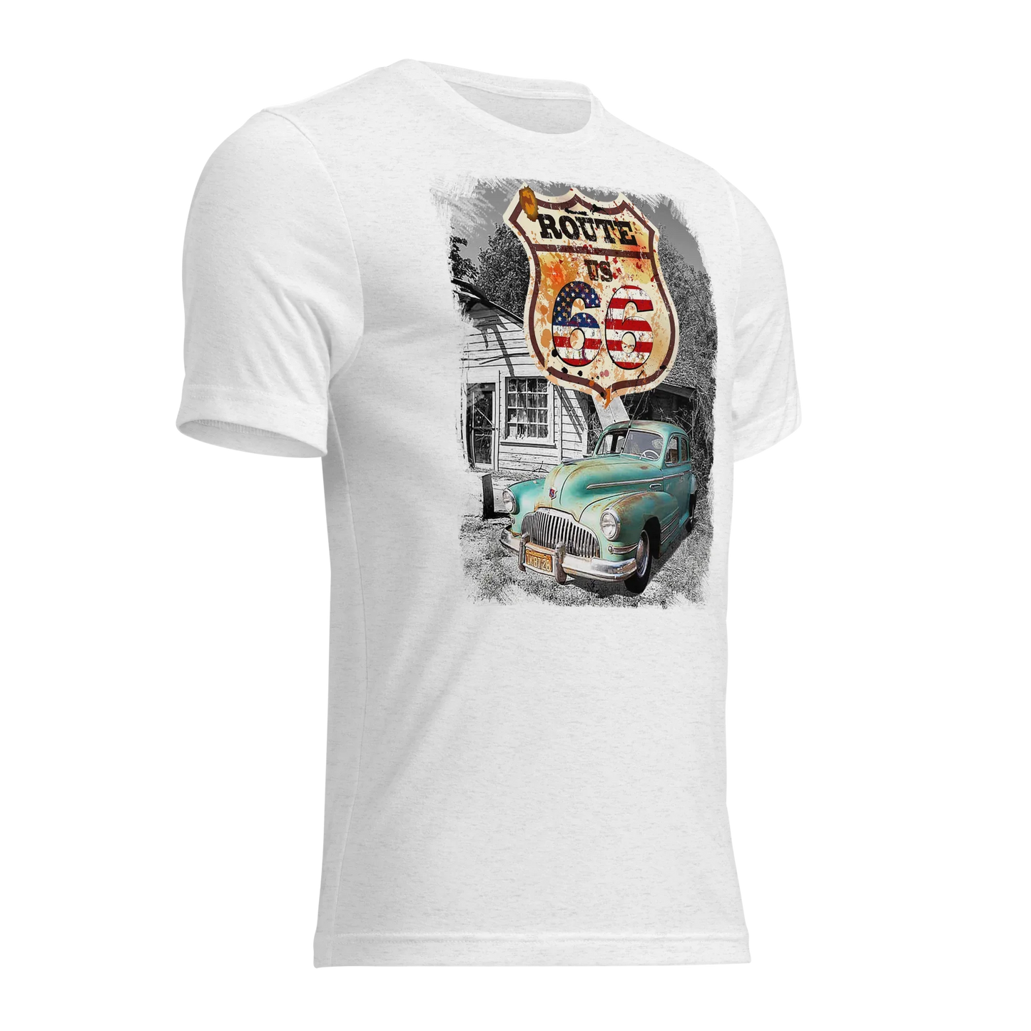 T-shirt Vintage Route 66 - Sogno Americano On The Road - STREET STYLE
