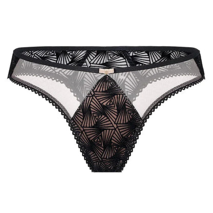 Sheer Velvet Thong Panty Zoe - STREET STYLE