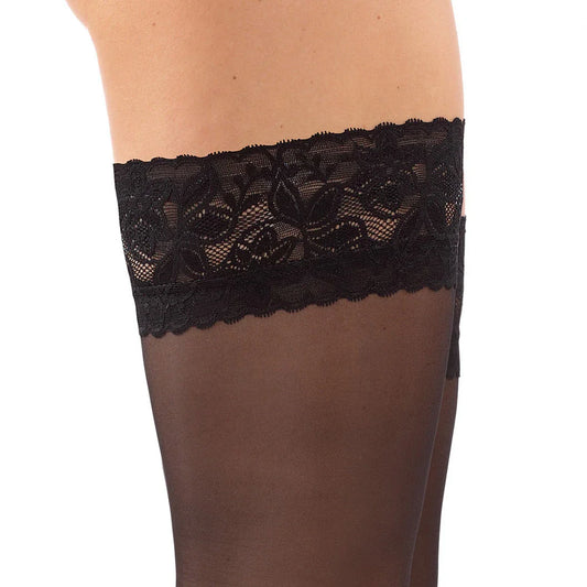 Elegant Lace Hold-Up Stockings Gorteks Bridal 15 Den - STREET STYLE
