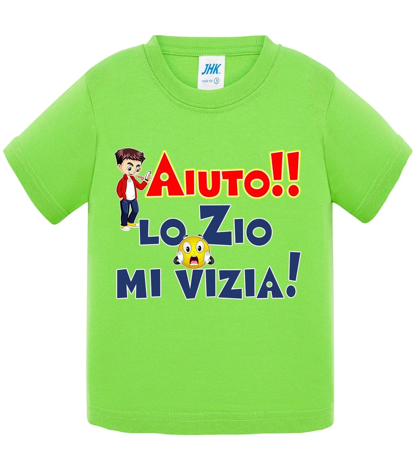Aiuto la Zia o lo Zio mi Vizia - T-shirt per Bambino/a Mod. Baby & Kid Da 0 a 8 anni - STREET STYLE