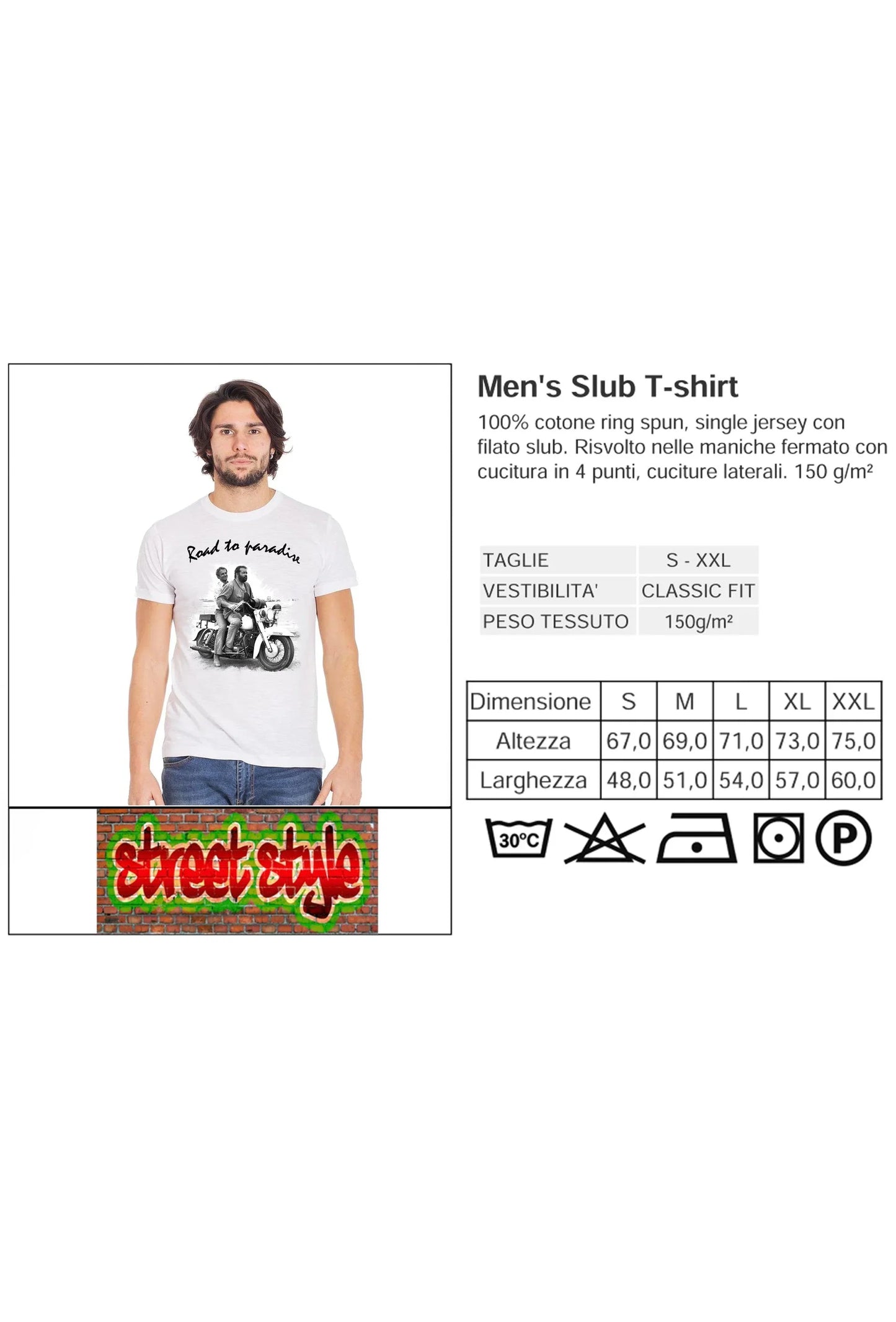 Bud Spencer & Terence Hill - T-Shirt Moto The Legend - STREET STYLE