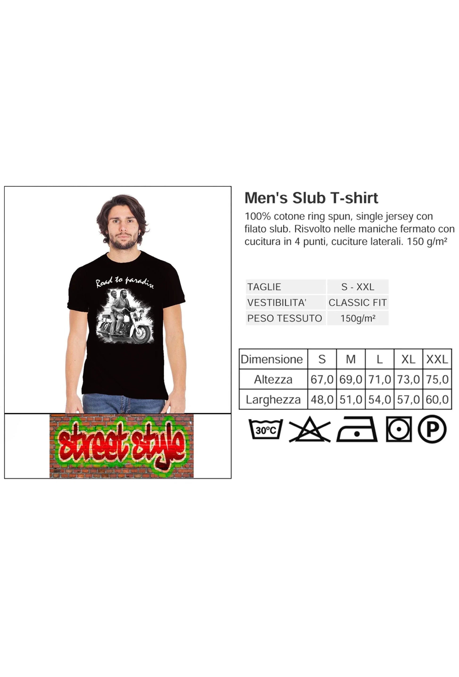 Bud Spencer & Terence Hill - T-Shirt Moto The Legend - STREET STYLE