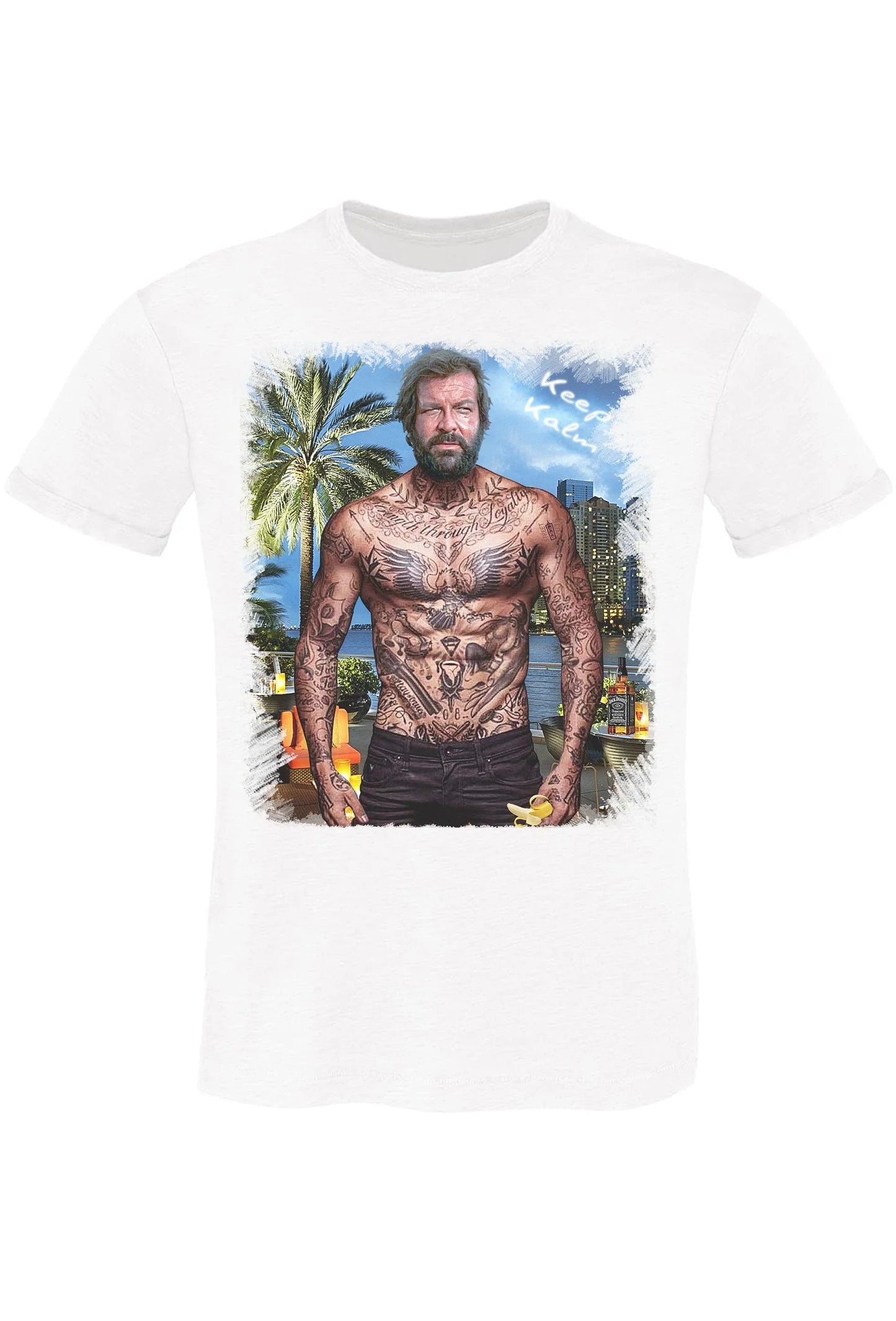 T-shirt Uomo Bud Spencer The Legend - Cotone Slub - STREET STYLE