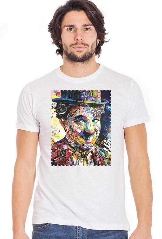 Charly Chaplin T-Shirt Urban Uomo - Cotone Slub - STREET STYLE