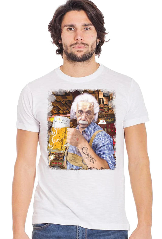 Einstein che Beve Birra - T-Shirt Uomo STREET STYLE - STREET STYLE