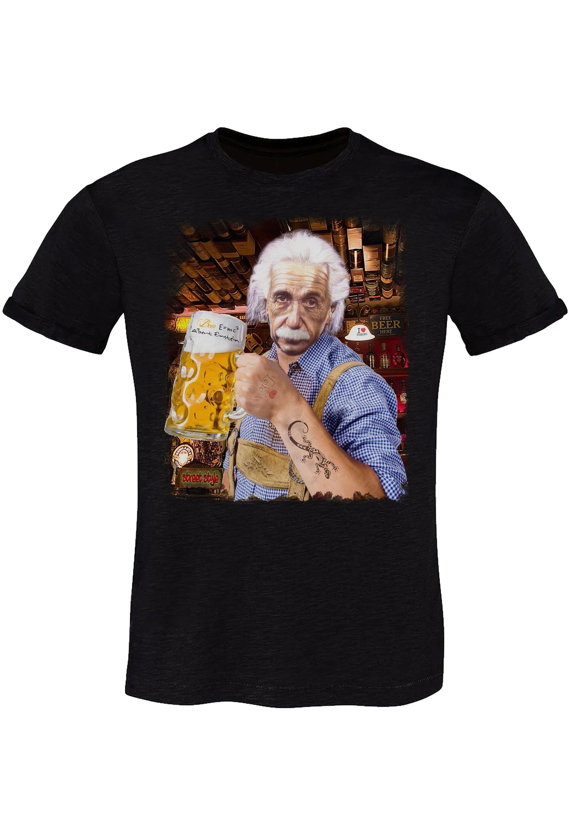 Einstein che Beve Birra - T-Shirt Uomo STREET STYLE - STREET STYLE