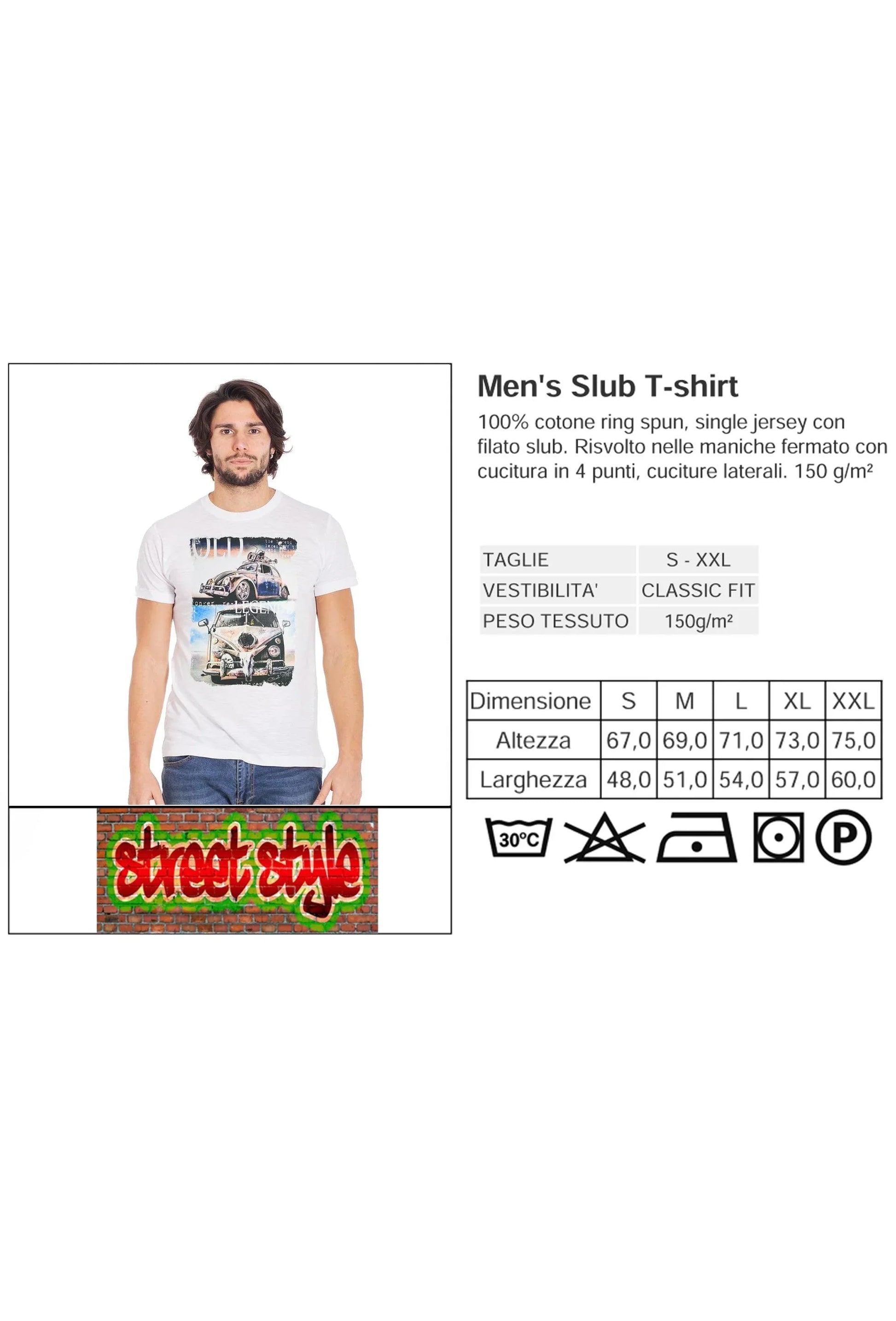 T-Shirt Uomo Maggiolino T2 Volkswagen - STREET STYLE - STREET STYLE