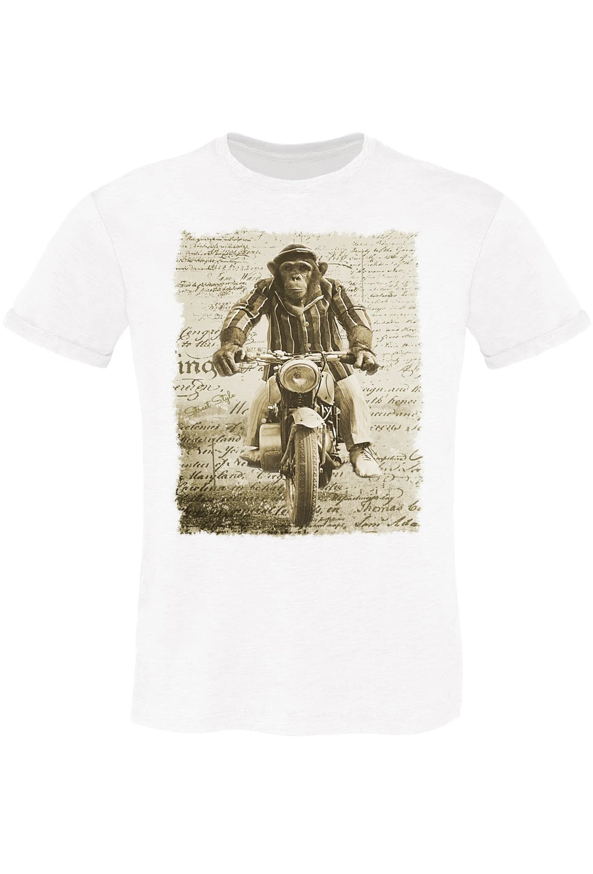 Monkey Dream Moto - T-shirt Uomo Urban 100% Cotone - STREET STYLE