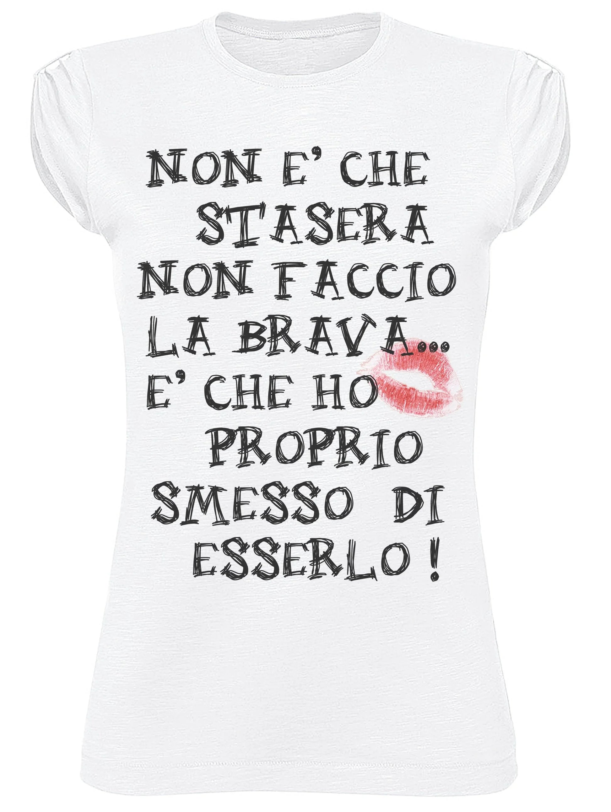 T-shirt Donna 'Ho Smesso di Esserla' – Cotone 100% Bio - STREET STYLE