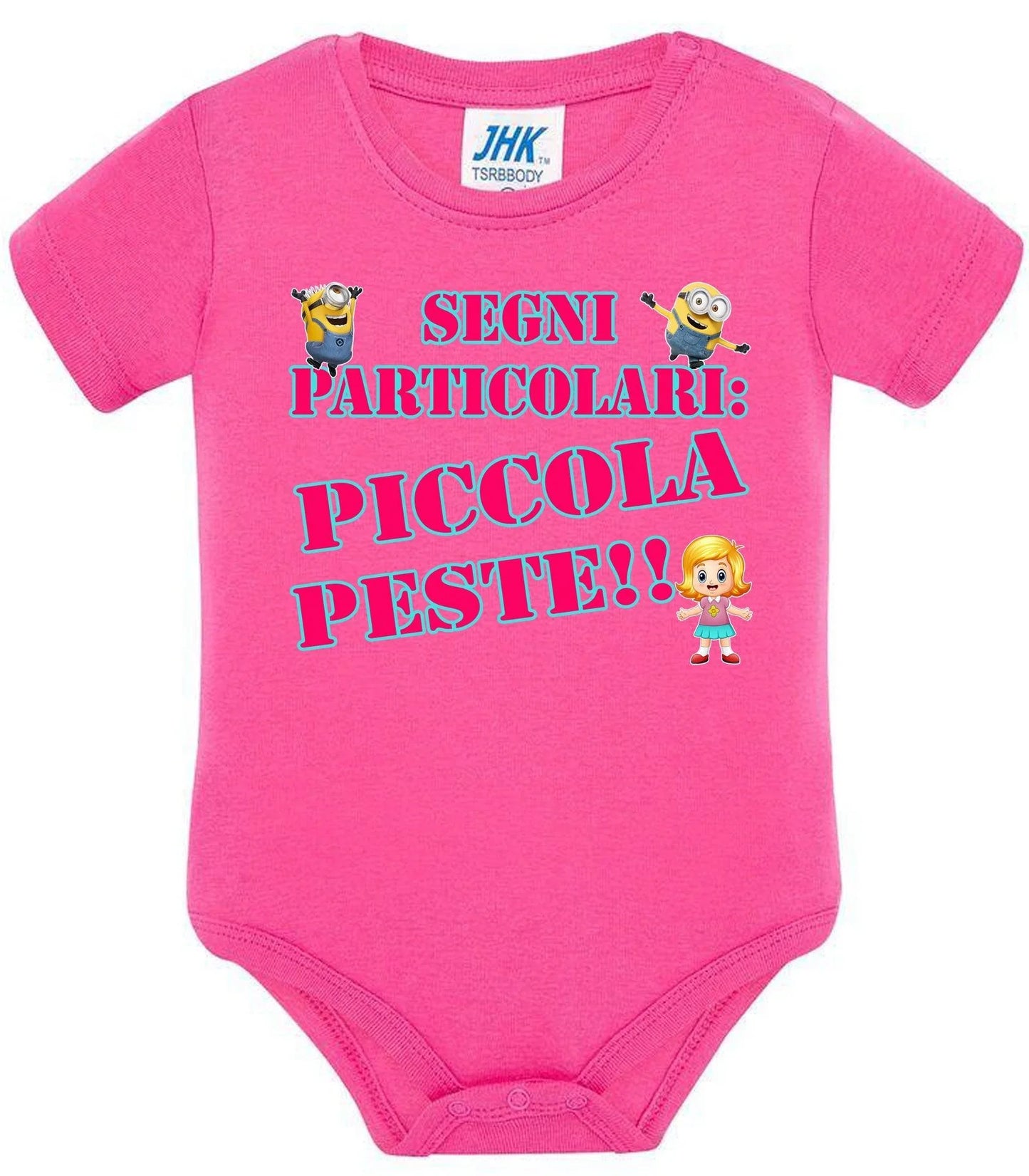Segni Particolari Piccola Peste Body da bambino/a a maniche corte 100% cotone JHK - STREET STYLE