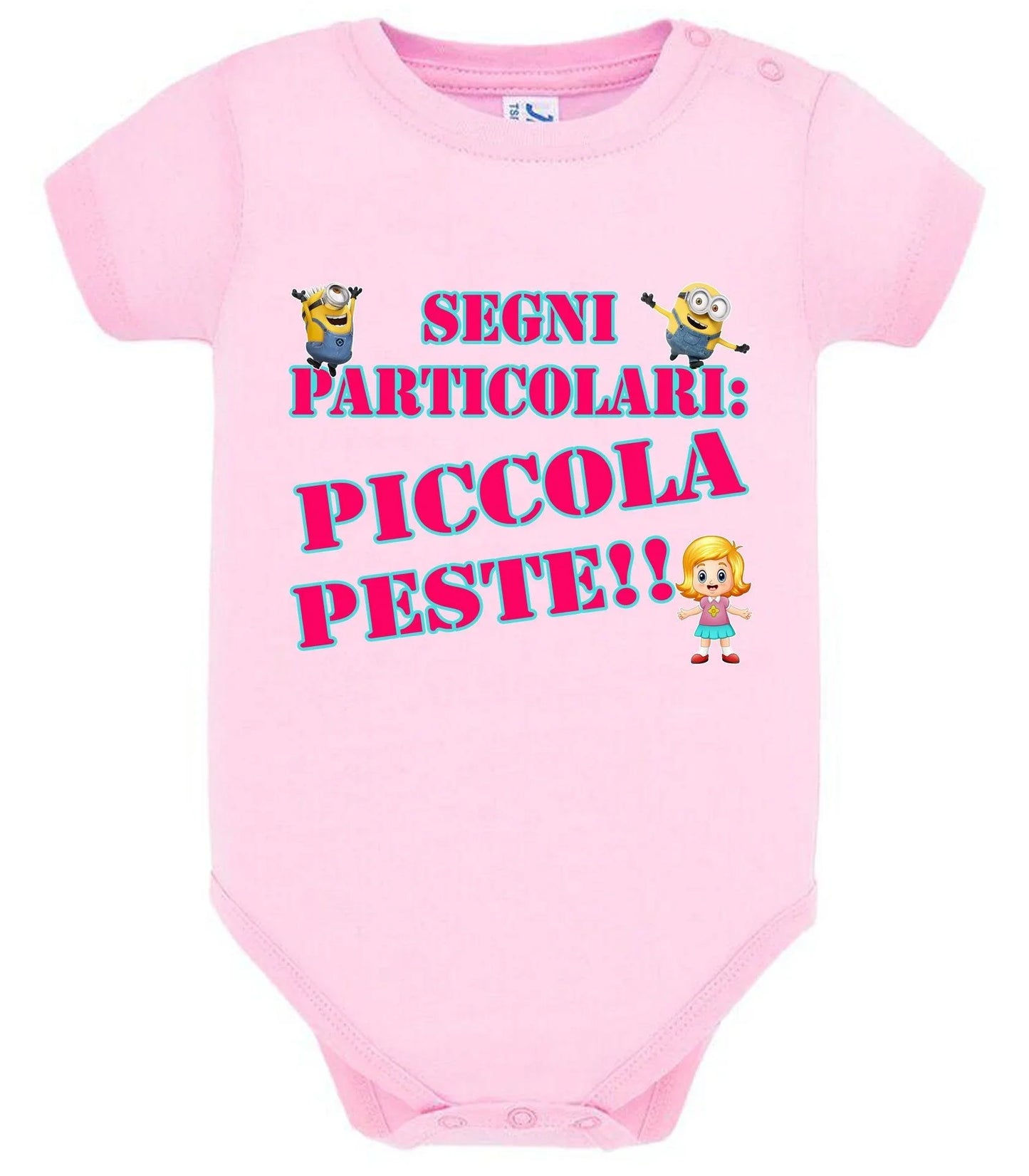 Segni Particolari Piccola Peste Body da bambino/a a maniche corte 100% cotone JHK - STREET STYLE