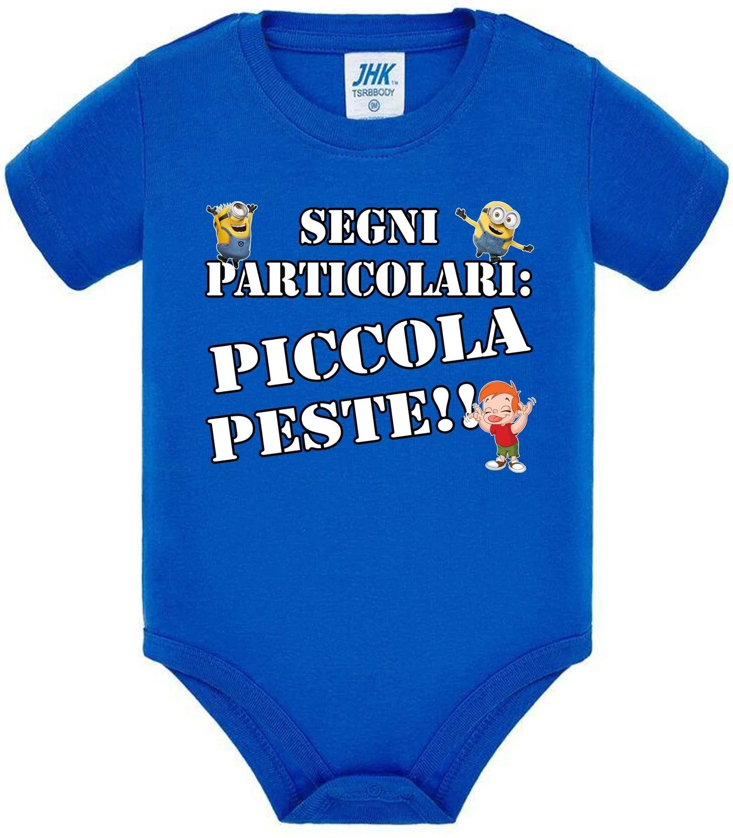 Segni Particolari Piccola Peste Body da bambino/a a maniche corte 100% cotone JHK - STREET STYLE