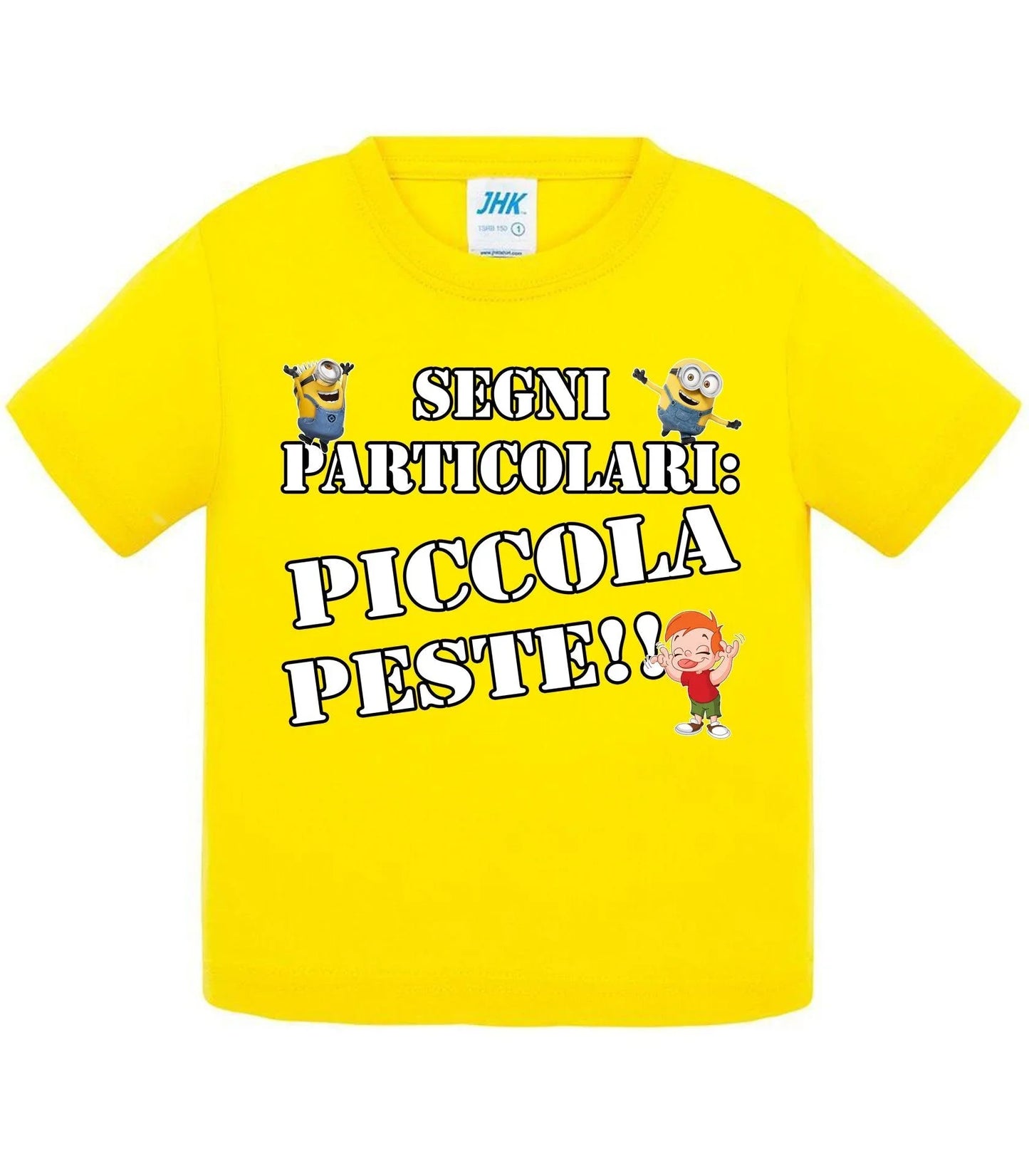 Segni Particolari Piccola Peste - T-shirt per Bambino/a Mod. Baby & Kid Da 0 a 8 anni - STREET STYLE