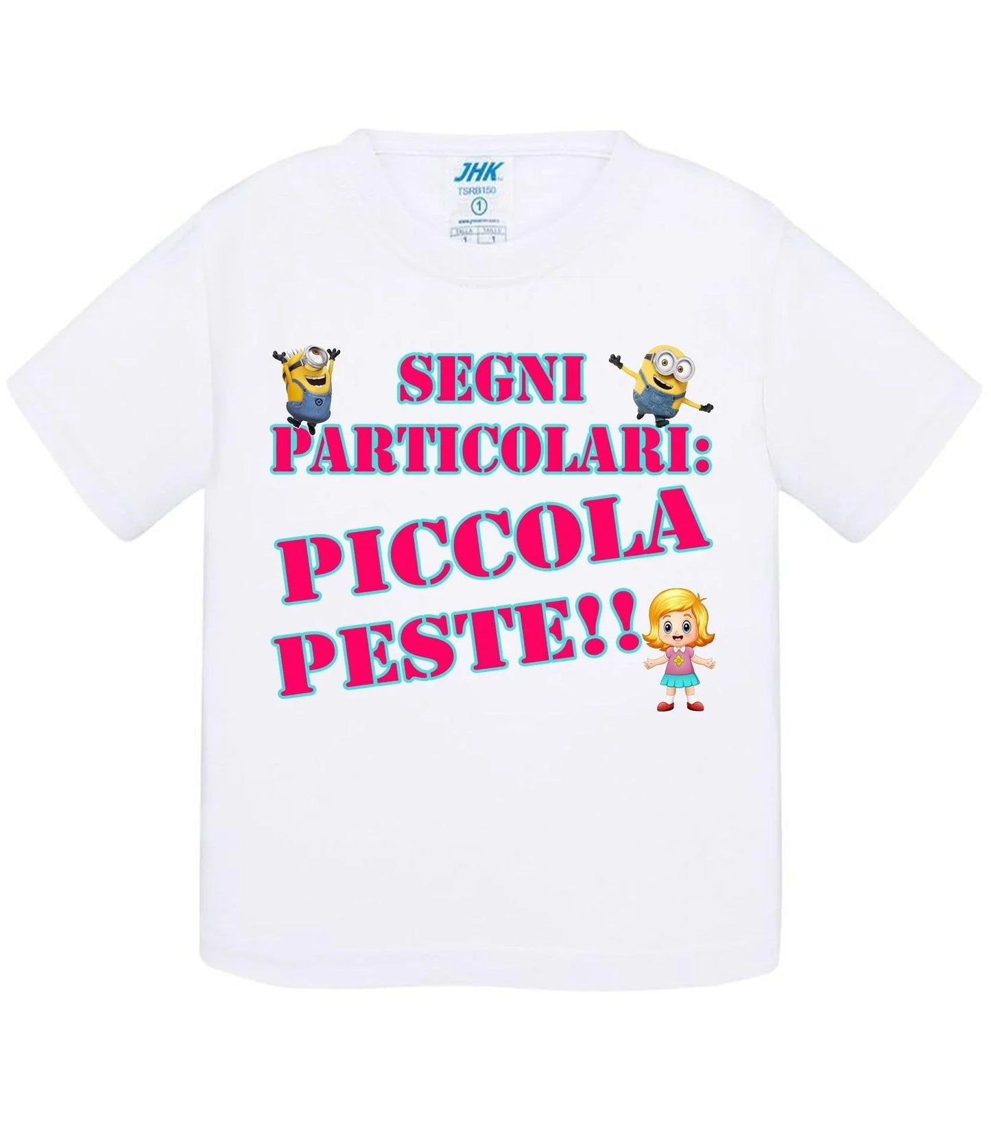 Segni Particolari Piccola Peste - T-shirt per Bambino/a Mod. Baby & Kid Da 0 a 8 anni - STREET STYLE