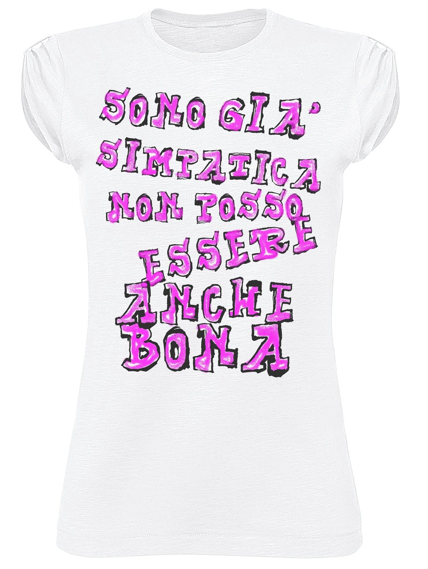 T-shirt Donna 'Sono già Simpatica' – Cotone Bio - STREET STYLE