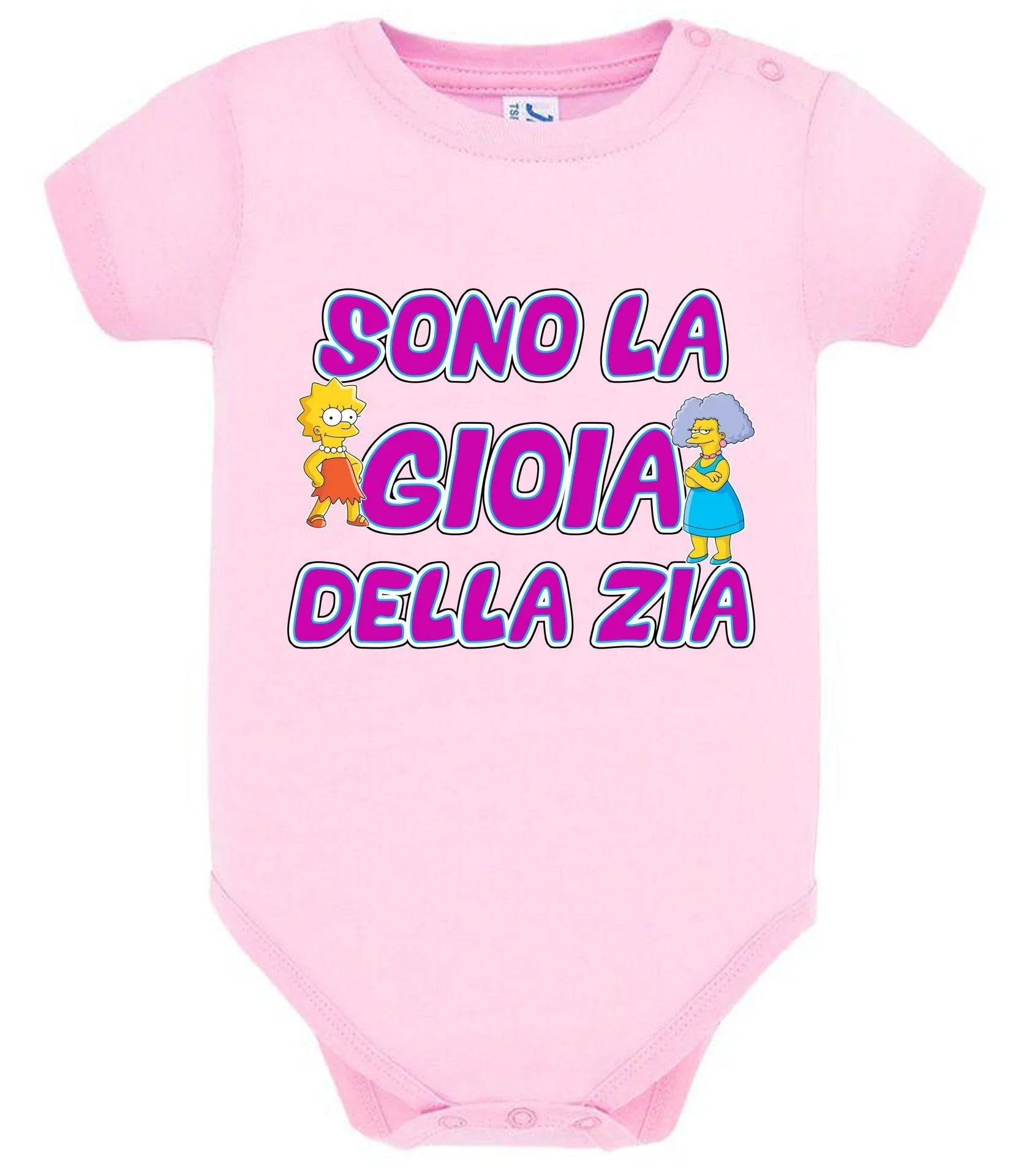 Sono la Gioia Della ZIA Body da bambino/a a maniche corte 100% cotone JHK - STREET STYLE