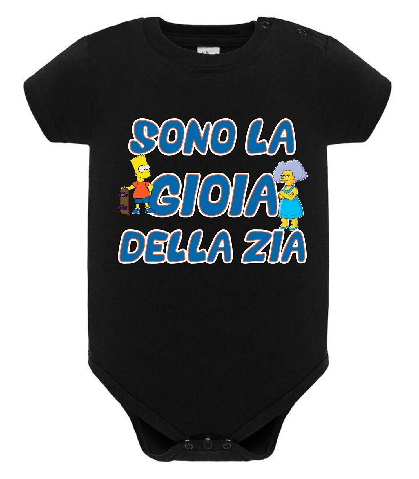 Sono la Gioia Della ZIA Body da bambino/a a maniche corte 100% cotone JHK - STREET STYLE