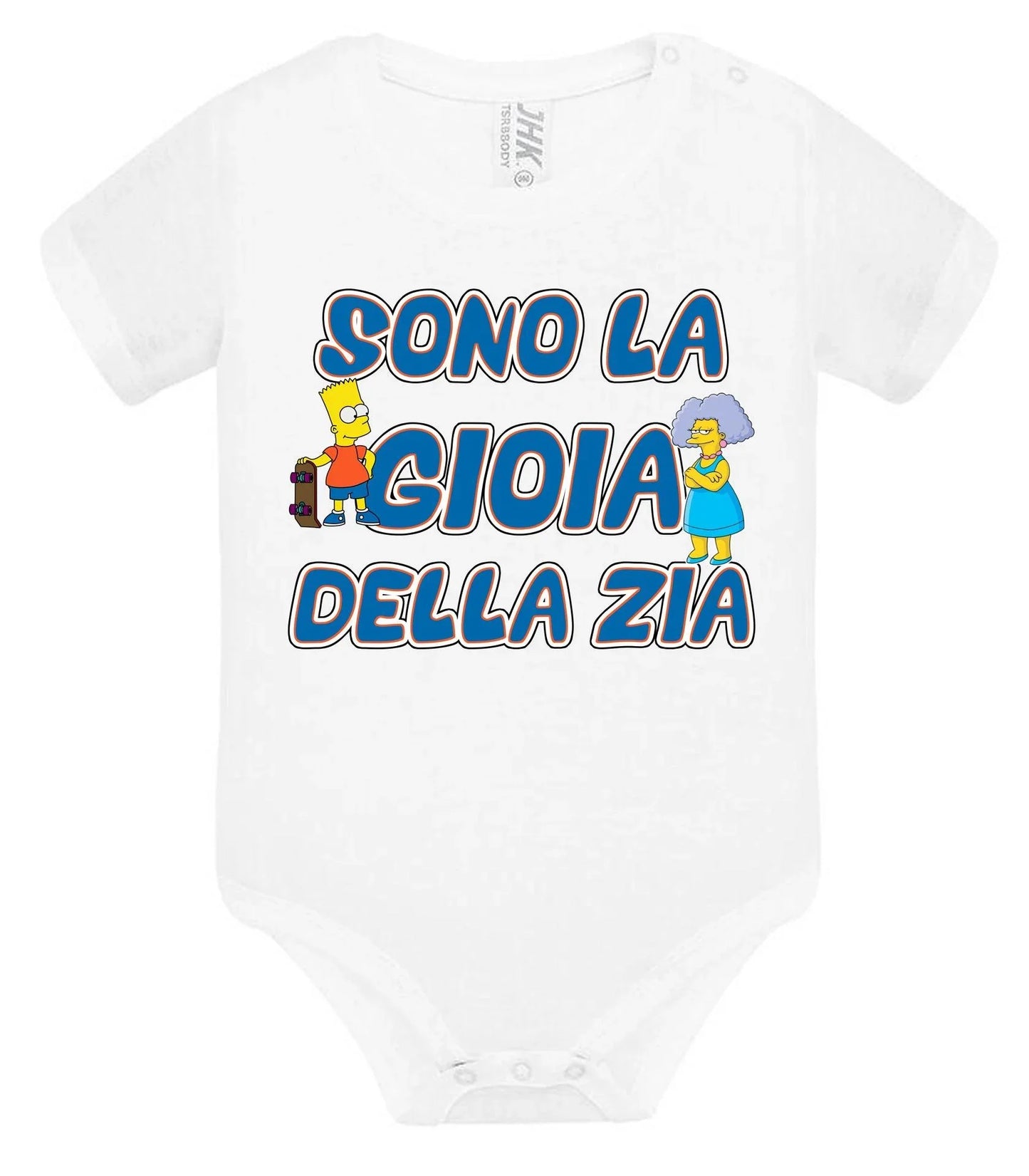 Sono la Gioia Della ZIA Body da bambino/a a maniche corte 100% cotone JHK - STREET STYLE