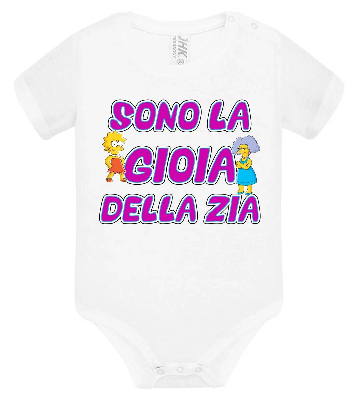 Sono la Gioia Della ZIA Body da bambino/a a maniche corte 100% cotone JHK - STREET STYLE