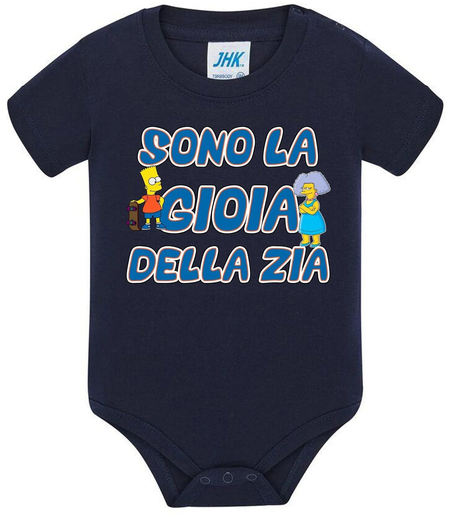 Sono la Gioia Della ZIA Body da bambino/a a maniche corte 100% cotone JHK - STREET STYLE