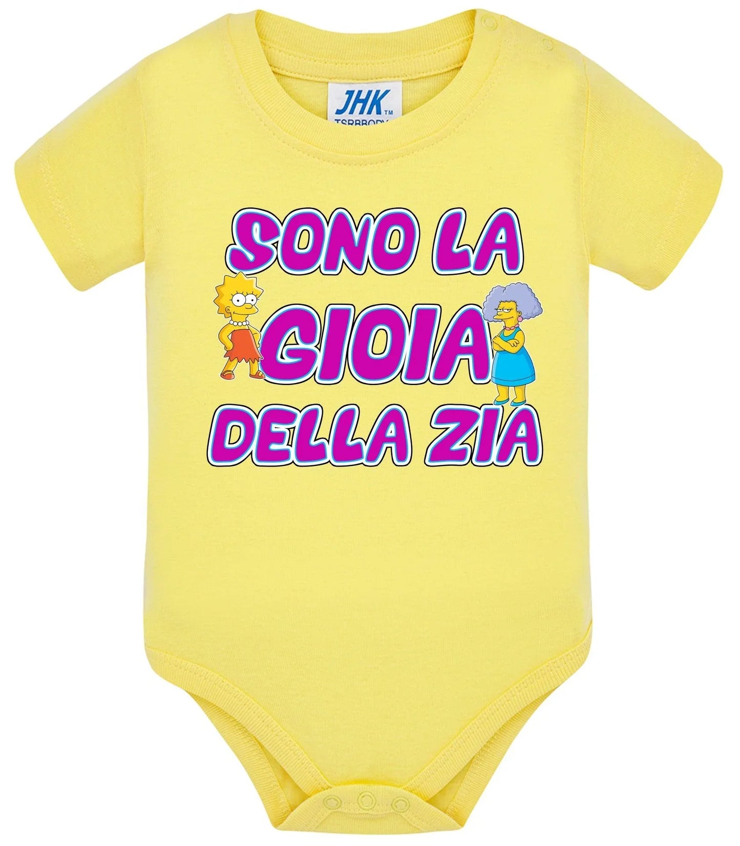 Sono la Gioia Della ZIA Body da bambino/a a maniche corte 100% cotone JHK - STREET STYLE