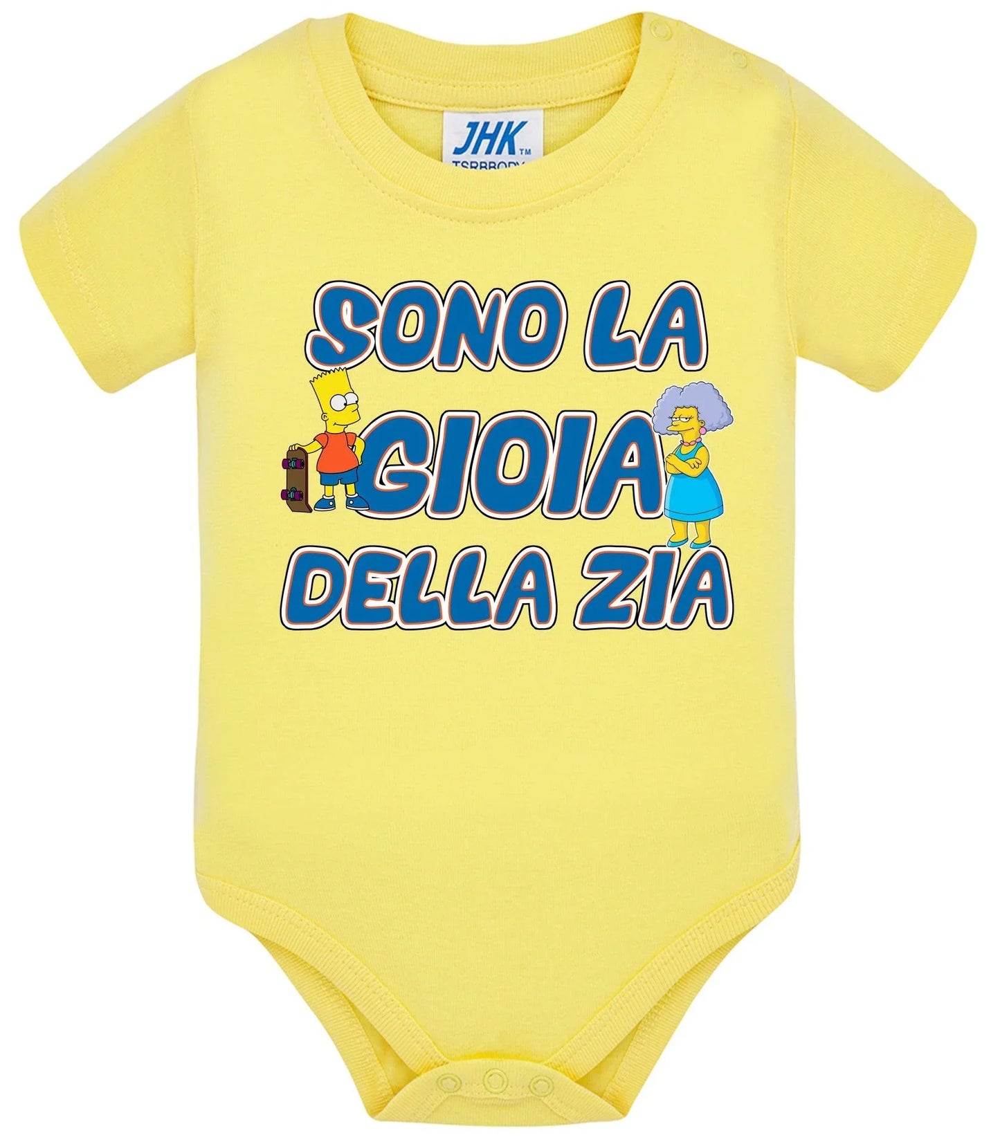 Sono la Gioia Della ZIA Body da bambino/a a maniche corte 100% cotone JHK - STREET STYLE