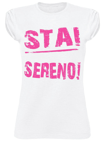 T-shirt Donna Slub "Stai Sereno" 100% Cotone Eco - STREET STYLE