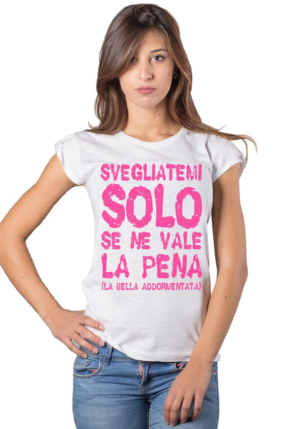 STREET STYLE T-shirt Donna 'Svegliatemi' 100% Cotone - STREET STYLE